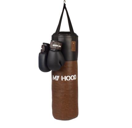 Punching Bag with Gloves 15 kg - Retro