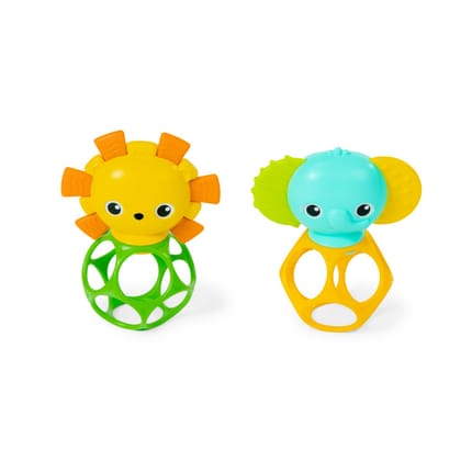 Oball - Soother Pals Teething Rings, 2 pcs