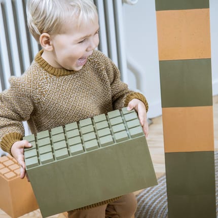 Large Building Blocks - Orange/Green, 26 pcs