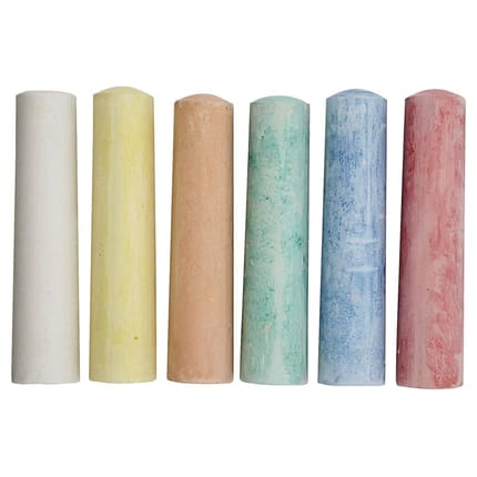 Box of Sidewalk Chalk, 6 pcs
