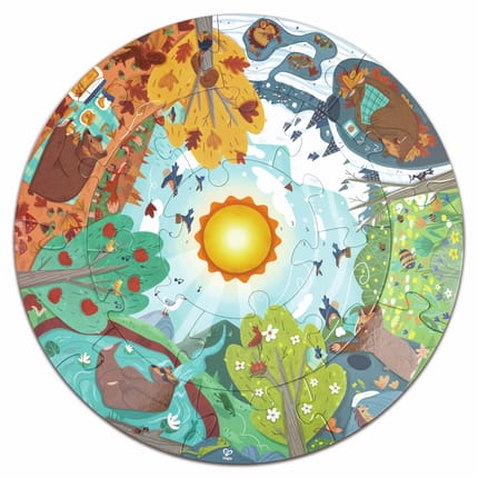 Puzzle - Four Seasons, 16 pcs