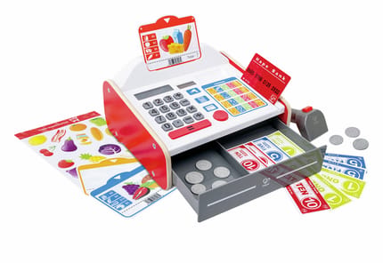 Cash Register with Sounds & Lights, 23 pcs