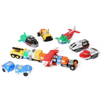 Magnetic Mix & Match Vehicles, 21 pcs