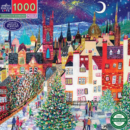 1000-Piece Puzzle - Christmas in Edinburgh