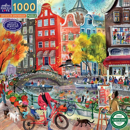 1000-Piece Puzzle - Artists in Amsterdam