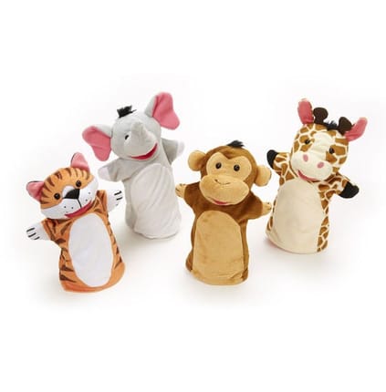 Hand Puppets - Zoo Friends, 4 pcs