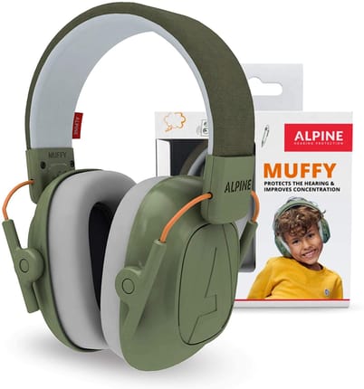 Muffy Kids Earmuffs 5-12 yrs - Green