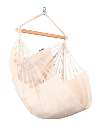 Single Organic Cotton Hammock Chair - Latte