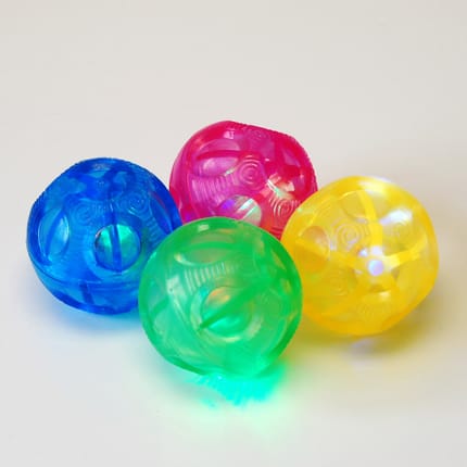 Sensory Flashing Bouncy Balls, 4 pcs
