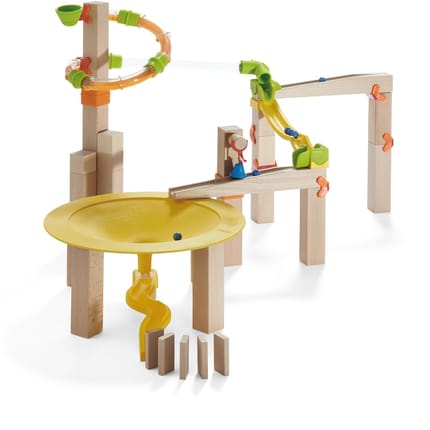Haba Ball Run - Jungle Spin Basic Set, 42 pcs