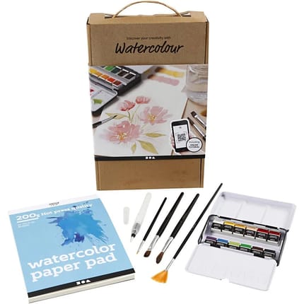 Learn to Watercolour Kit with Instructions
