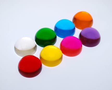 Translucent Sensory Semispheres, 8 pcs