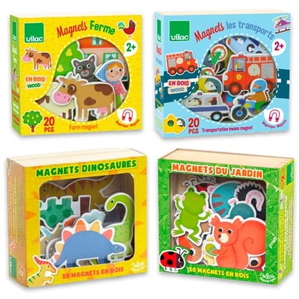 Wooden Magnets Set - Objects and Animals