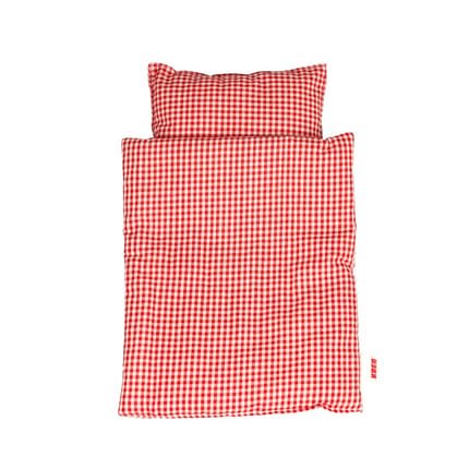 KREA Doll Bedding, Red/White Checkered