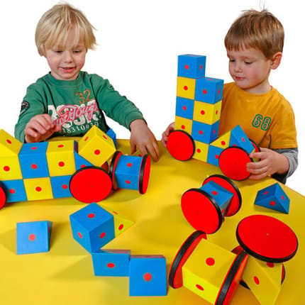 3D Magnetic Blocks Set - Large, 40 pcs