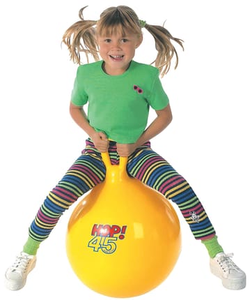Hopper Ball with Handle Ø45 cm, Yellow