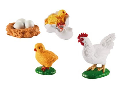 Life Cycle Figurines - Egg to Chicken