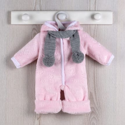 Así Doll Clothes 43 cm - Pink Fleece Onesie