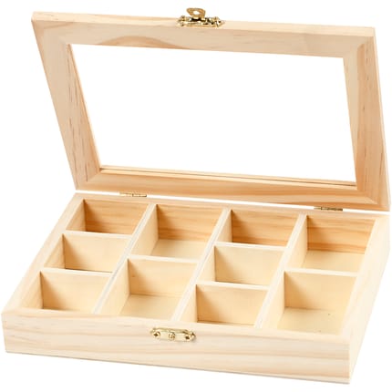 Paint Your Own Keepsake Box with Glass Lid