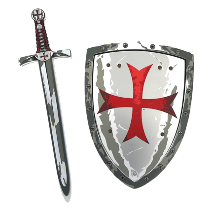 Knight Sword & Shield Set - Templar Knight
