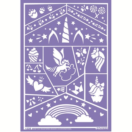 Face Paint Stencils - Unicorn