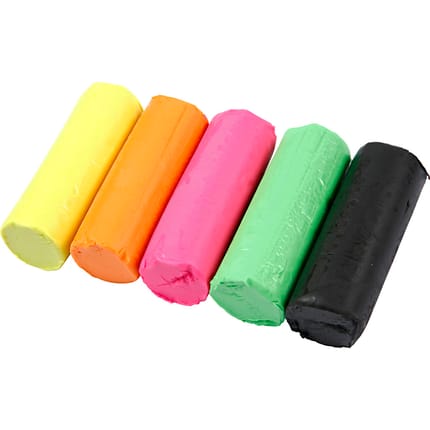 Soft Modelling Clay 400 gr - Neon Colours