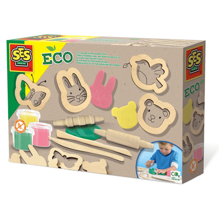 Modelling Clay 3x90 g + Wooden Sculpting Tools