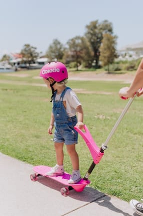 Ookkie Learner Skateboard - Pink