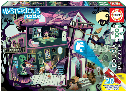 UV Observation Puzzle - Haunted House, 100 pcs