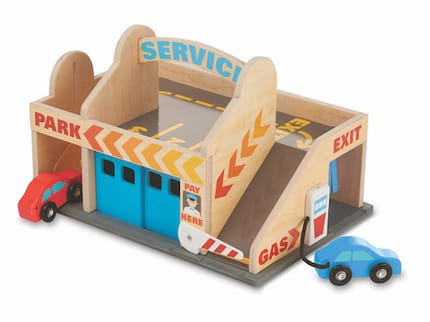 Wooden Service Station Parking Garage