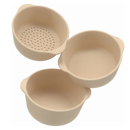 Bowl Set for Sensory Play - Natural, 3 pcs