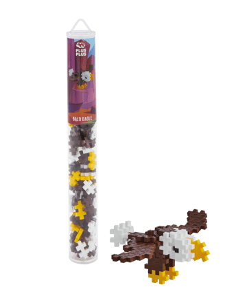Plus-Plus - Bald Eagle, Tube with 100 pcs