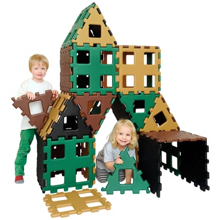 Polydron XL Natural Colours Set 3, 36 pcs