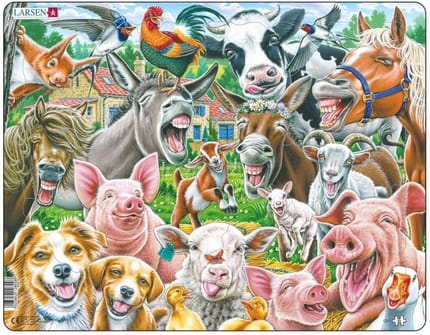 Larsen Puzzle - Farm Animal Selfies, 33 pcs