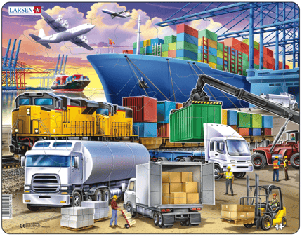 Larsen Puzzle - Container Terminal, 37 pcs