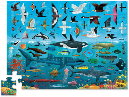 Puzzle - Above & Below Sea & Sky, 48 pcs