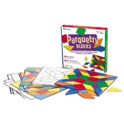Mosaic Game - Parquetry Blocks & Cards Set
