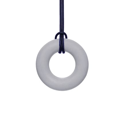 Chew Necklace, Ring - Standard, Light Grey