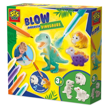 Blow Airbrush Pens - Dinosaurs, 4 pcs