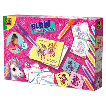 Blow Airbrush Pens Activity Set - Unicorns