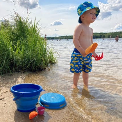 Sand Play - Bucket Set - Blue, 7 pcs
