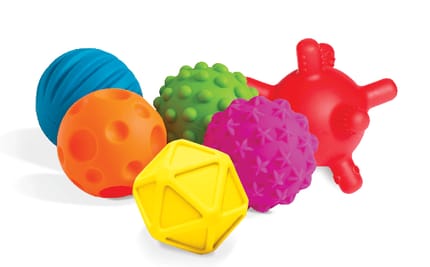 Sensory Mini Balls, 6 pcs