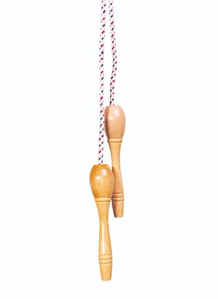 Jump Rope with Wooden Handles, 230 cm