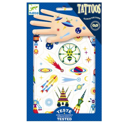Tattoos, Glow-in-the-Dark - Space