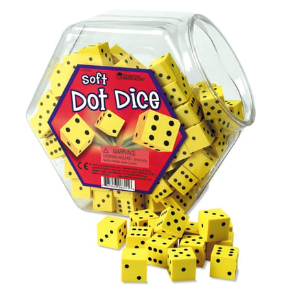 Soft Foam Dot Dice, Set of 200