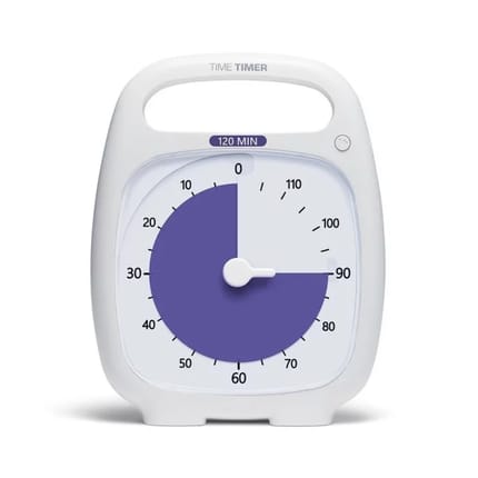 Time Timer PLUS 14x18 cm - White, 120 Min