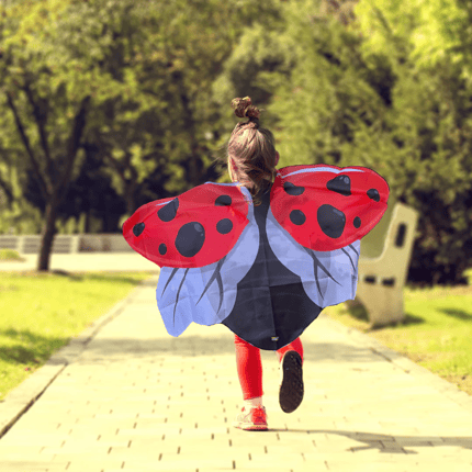 Red Ladybird Wings, size 4-7 years