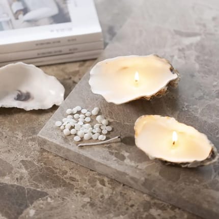 DIY Candles - Soy Seashell Candles, 3 pcs