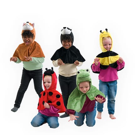 Dress-Up Capes - Forest Animals, 5 pcs