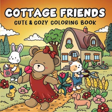 Colouring Book - Cottage Friends